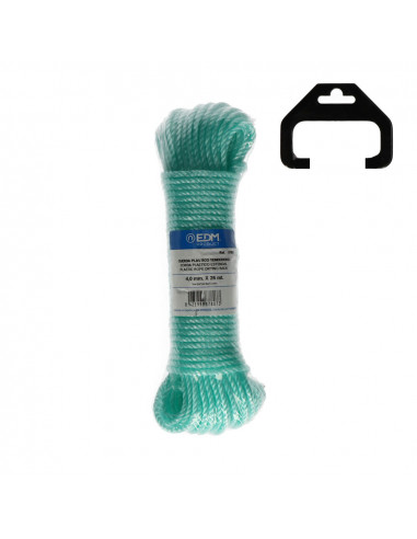 Écheveau corde plastique verte 25 mts edm