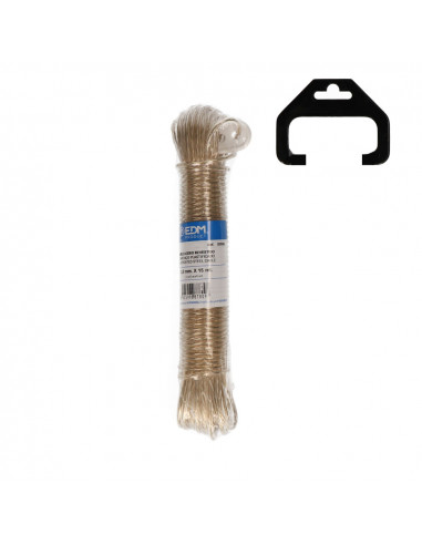 Écheveau cable d'acier plastifié 15 mts - or edm