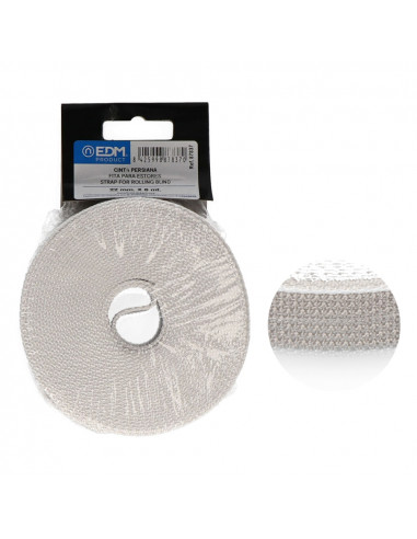 Sangle mini g-8 volet roulant 6mts - largeur 22 mm - gris.