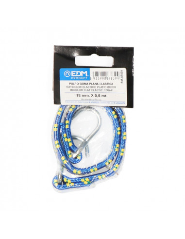 Sangle élastique plate bicolore 0.5mts.