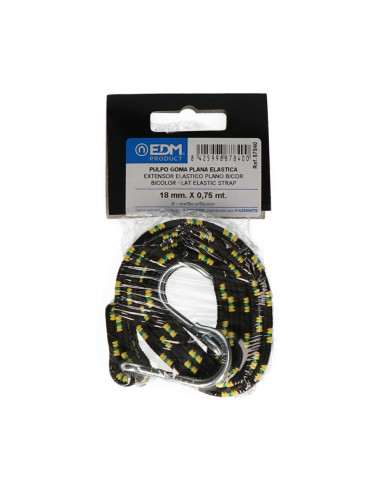 Sangle élastique plate bicolore 0.75mts.