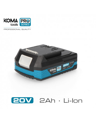 Batterie li-ion 20v 2.0a koma tools pro series battery