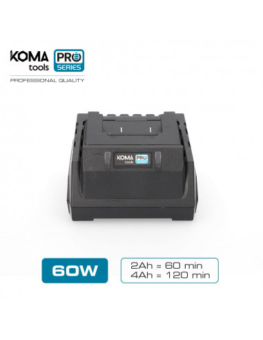 Chargeur batterie 60w koma tools pro series battery
