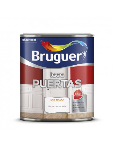 Laque portes blanc permanent 2.5l - 5297935 bruguer.