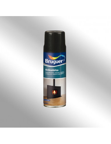 Spray résistant à la chaleur - couleur aluminium - 0.4l 5197995 bruguer