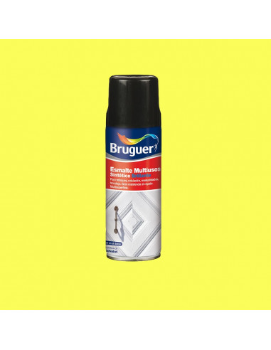 Vernis multi-usage spray brillant, jaune citron, 0.4l 5197985 bruguer