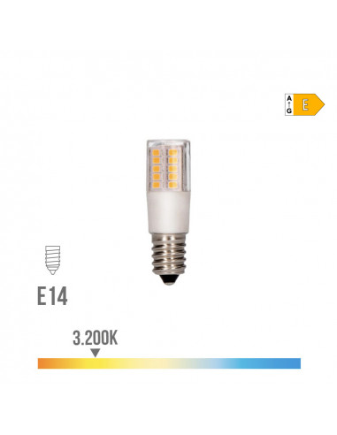 Ampoule led tubulaire e14 5.5w 700lm 3200k lumière chaude ø1.8x5.7cm edm
