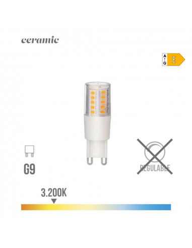 Ampoule led g9 5.5w 650lm 3200k lumière chaude culot céramique ø1.8x5.4cm edm