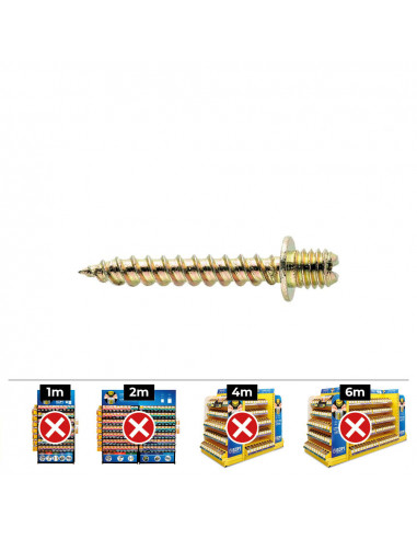 Boite de 100 pattes à vis m 8 x 40 din / ref tf