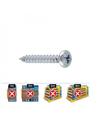Boite de 100 agrafes à vis n°37 4.8 x 32 din / ref tg