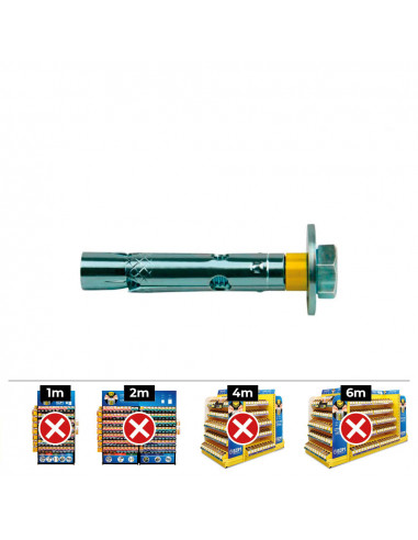 Boite de 50pcs vis dt14-c m 10 x 100 zinqué - celo
