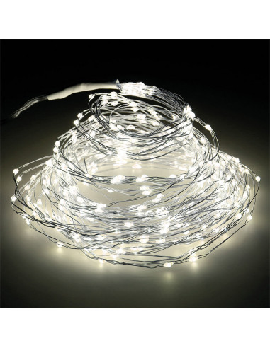 Guirlande micro led pour extérieur. blanc lumière chaude, pour arbres de 180cm 6,8m (longueur)