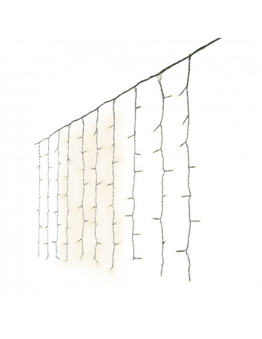 Rideau led pour usage extérieur, blanc lumière chaude. 2,25x1,5m-240 leds