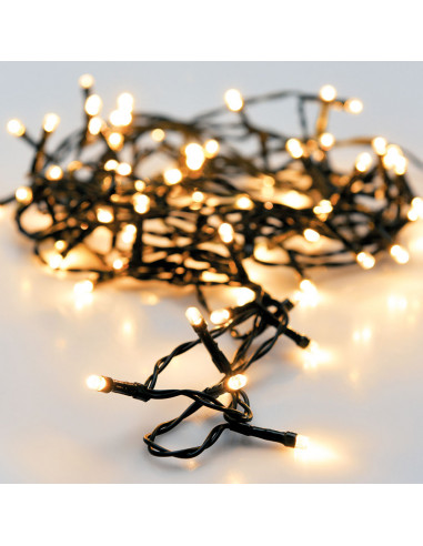 Guirlande led ip44 lumière chaude, 48 leds, ampoules de 5mm 4m