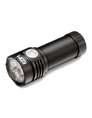 Lampe torche led 3 leds osram 30w 3300lm rechargeable. edm