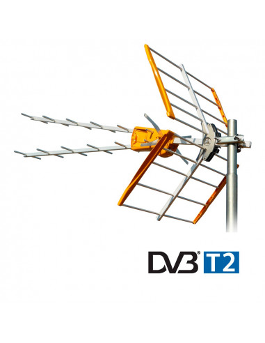 Antenne tdt 2 generation v zenit uhf (c21-48) g 13dbi televes