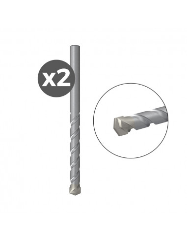 Pack de 2 foret fischer maçonnerie d-s hm 3,0x30 / 60 530522