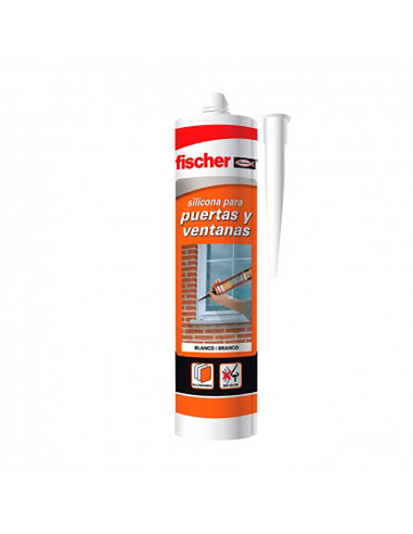 Silicone neutre portes et fenêtres - blanc. 505444 fischer
