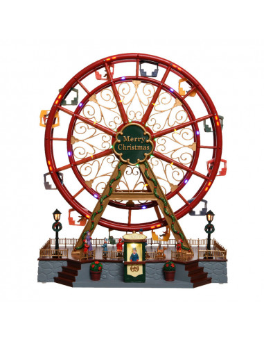 Grande roue avec mouvement et led 37x21x45cm