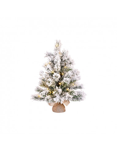 Mini arbre de noel effet givre avec led incluse 41x60cm