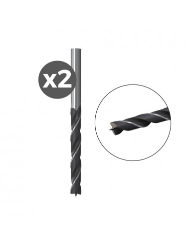 Pack de 2 forets à bois hb 4 / 2k 530634 fischer.