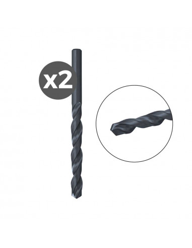 Pack de 2 forets metal hss-r din 338 3,5 x 39/70 / 2k 530409 fischer.