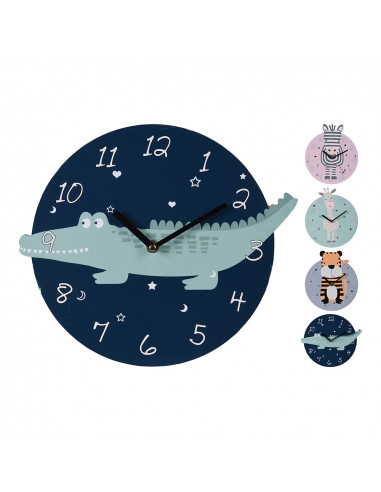 Horloge murale 26 cms - enfants - plusieurs modèles