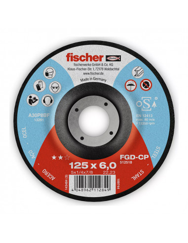 Disque fgd-cp 125 x 6 x 22.23 carbone 512518 fischer.