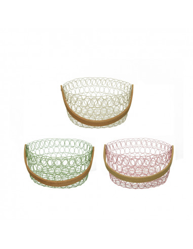 Panier metallique 20 x 10 cms - plusieurs couleurs.