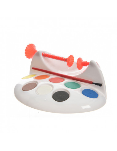 Support pour peindre les oeufs de paques, avec peinture.