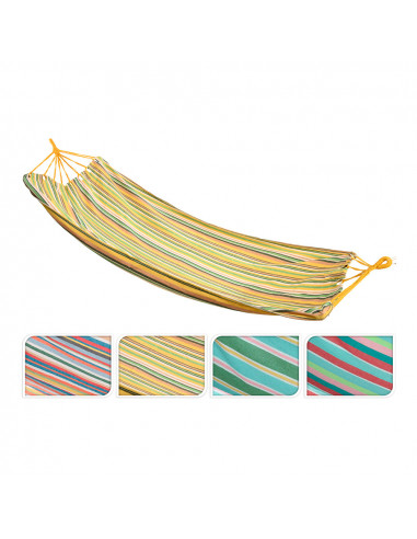 Hamac coton et polyester 100x200cm modèles assortis