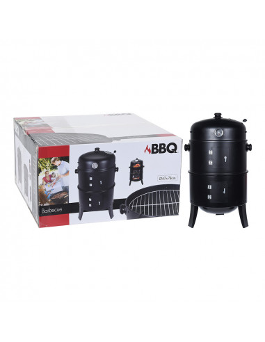 Barbecue baril pour fumer couleur noire bbq