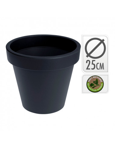 Pot d'injection couleur anthracite ø25x25cm