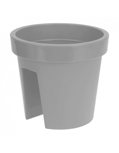 Pot injection couleur gris pour balcons ø28cm