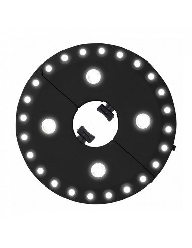 Lumières pour l'intérieur du parasol ø16cm à piles: 4xaa (non incluses)