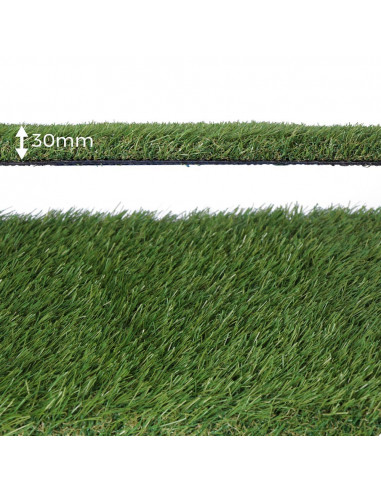Gazon artificiel 30mm rouleau 2x5m couleur verte modèle: gracefull edm
