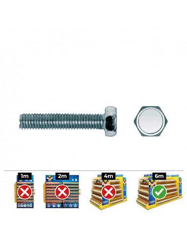 Vis hexagonale din 933 8x45 boite 100 pcs celo