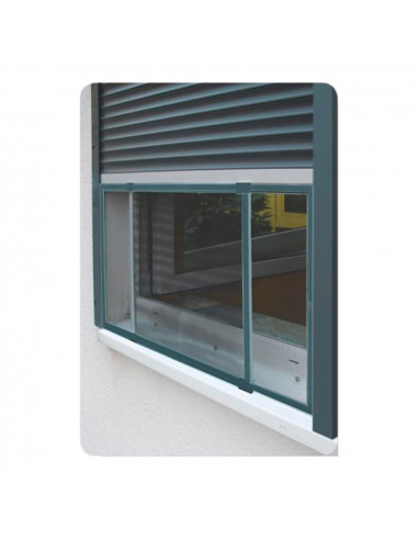 Moustiquaire cadre extensible pour fenetres et volets anthracite 50 x 75-142cm.