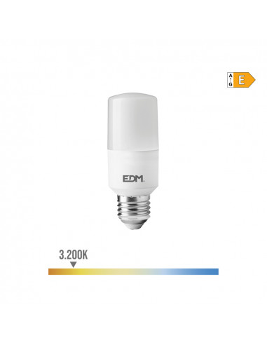 Ampoule tubulaire led e27 10w 1100lm 3200k lumière chaude edm