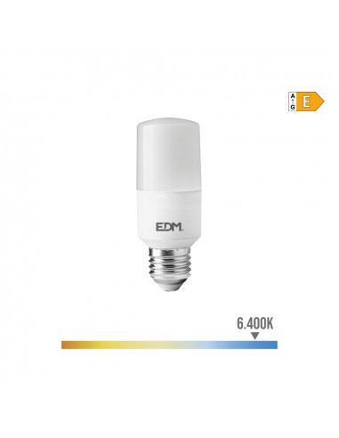 Ampoule tubulaire led e27 10w 1100lm 6400k lumière froide ø4x10,7cm edm