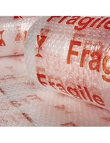 Transp bubble (fragil) imprimé 1,20x5mts