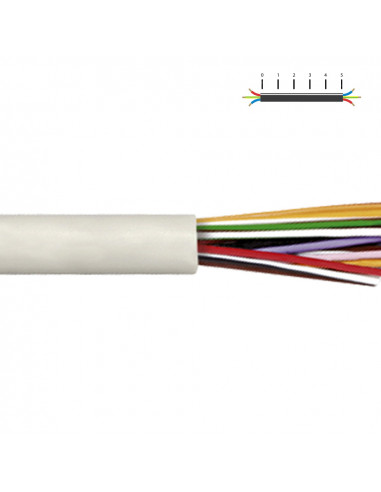 Flexible intercommunication 5ov 4x0.22mm b a am r euro/mts