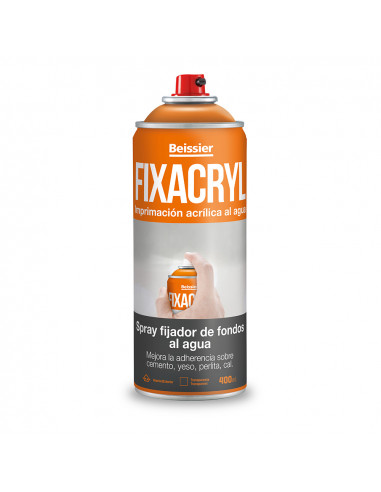 Spray fixateur de fond à l'eau 400ml 70237-007 fixacryl.