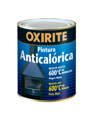 Oxirite peinture anti calorique noir mat 0.750l 5398041