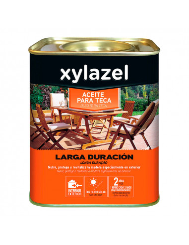 Xylazel huile pour teck longue duree couleur naturelle 0.750l 5396292
