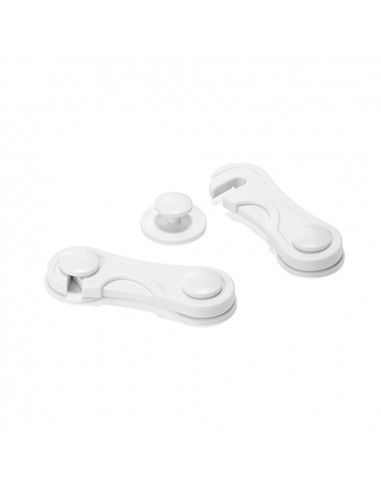 Fermeture de securite frontal blanc (blister 2 unites) inofix