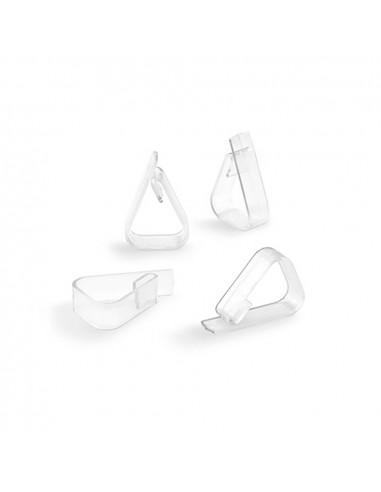Pince à nappe transparente (blister 4 unites) inofix