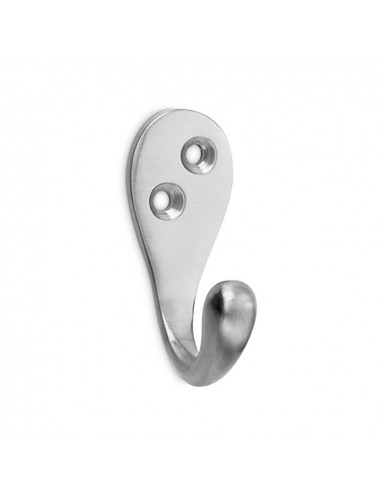 Porte-manteaux classique en laiton niquel satiné (blister) inofix