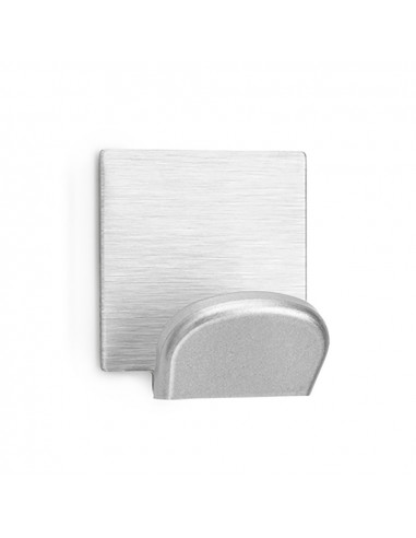 Support mural adhesif chrome avec base en inox (blister 2 unites) inofix
