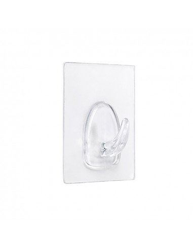 Support mural adhesif reutilisable 60x47mm transparent (blister) inofix